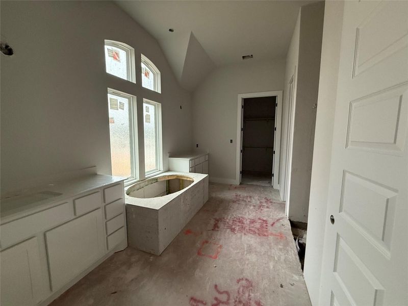 Primary Bath with dual vanities and garden tub