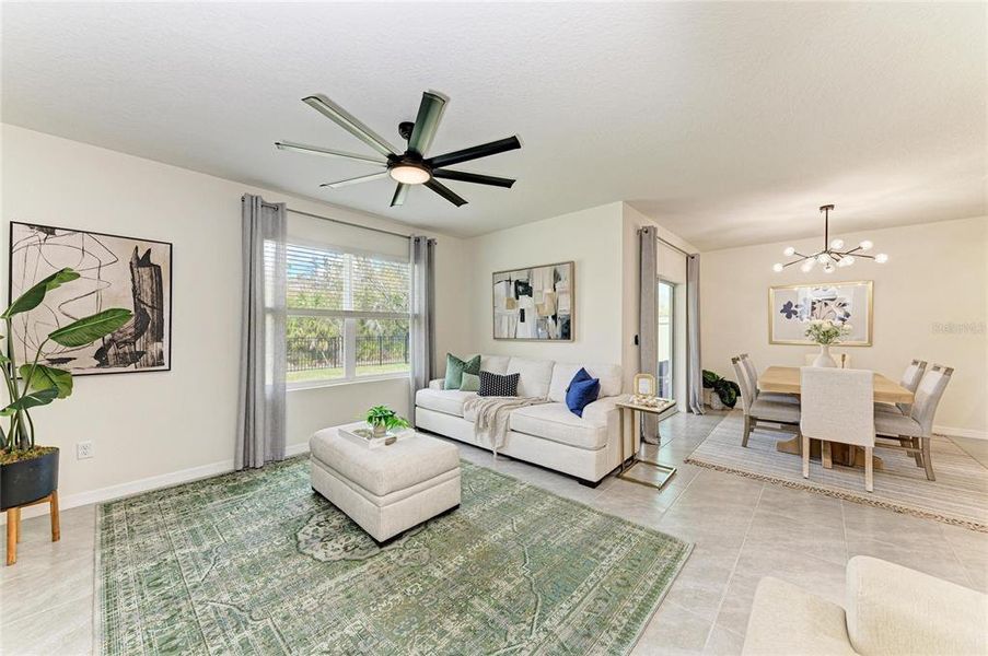 Furnished interior view inside a new home in Rye Crossing, Parrish (Image 27).