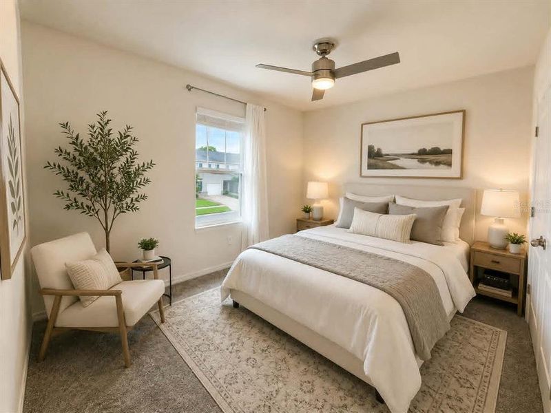Furnished interior view inside a new home in Rivers Edge, Edgewater (Image 17).
