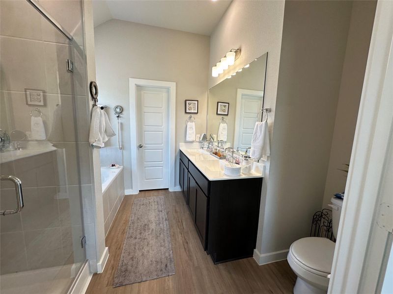 Furnished interior view inside a new home in Lone Star Landing, Montgomery (Image 3).