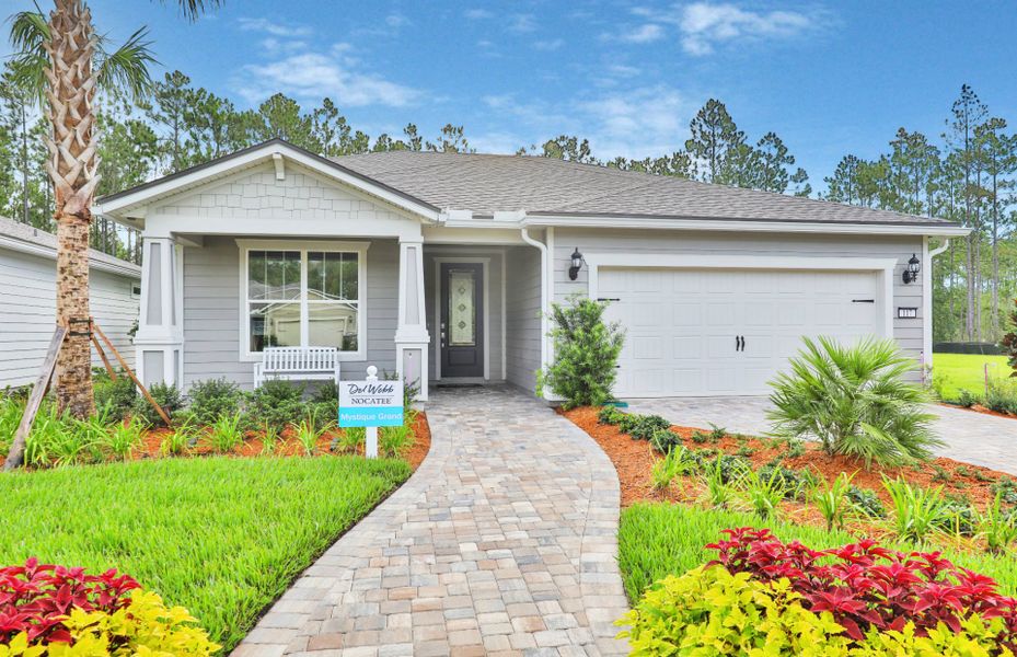 Representative exterior details of a home built from the Mystique Grand by Del Webb in Del Webb Nocatee, Ponte Vedra (Image 3). Representative exterior details of a home built from the Mystique Grand by Del Webb in Del Webb Nocatee, Ponte Vedra (Image 3).
