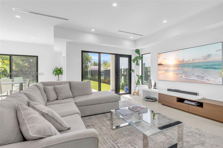 Furnished interior view inside a new home in , Miami (Image 12).
