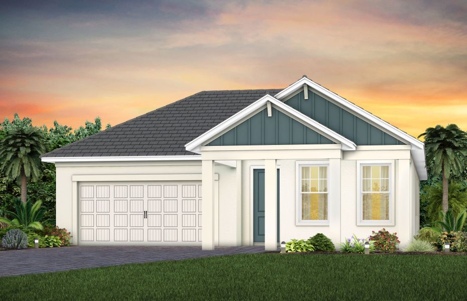 Representative exterior photo of a completed home built from the Coral by Pulte Homes in SeaFlower, Bradenton, FL (Image 26).