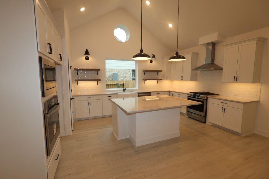 Gourmet island kitchen