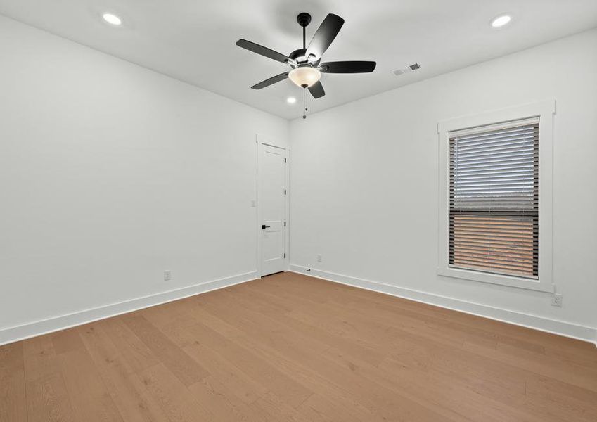 The secondary bedrooms in this home are the perfect space for children's bedrooms or guest rooms.