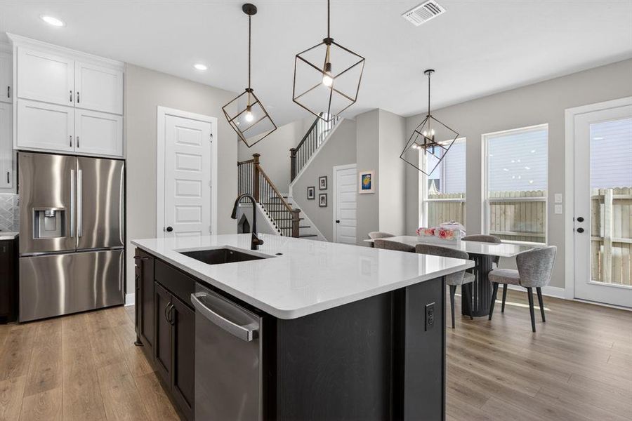 Furnished interior view inside a new home in The Retreat at Harvest, Argyle (Image 18).