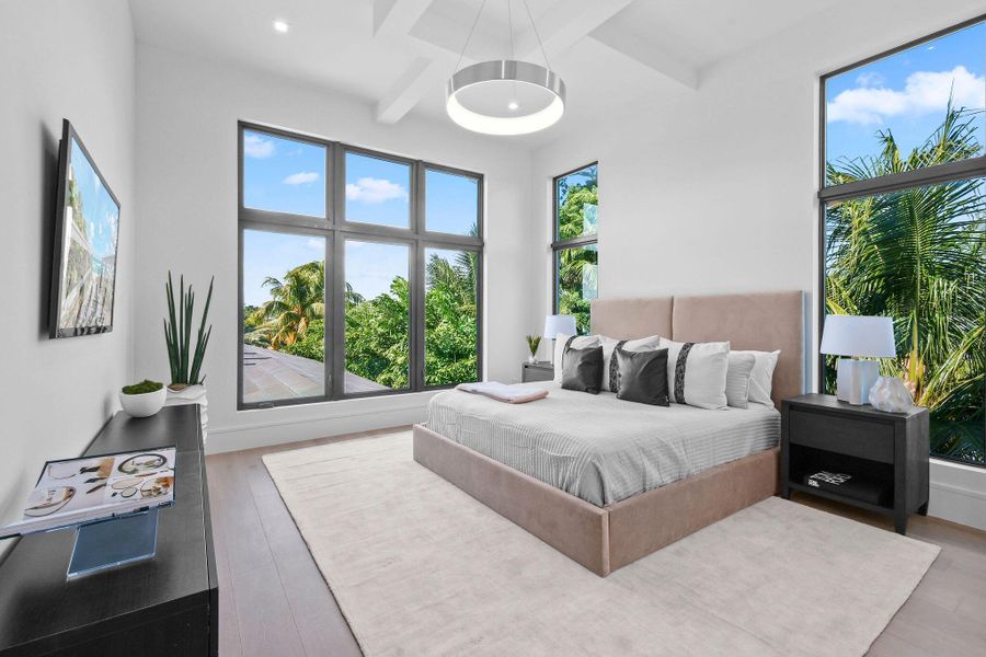 Furnished interior view inside a new home in , North Palm Beach (Image 42).