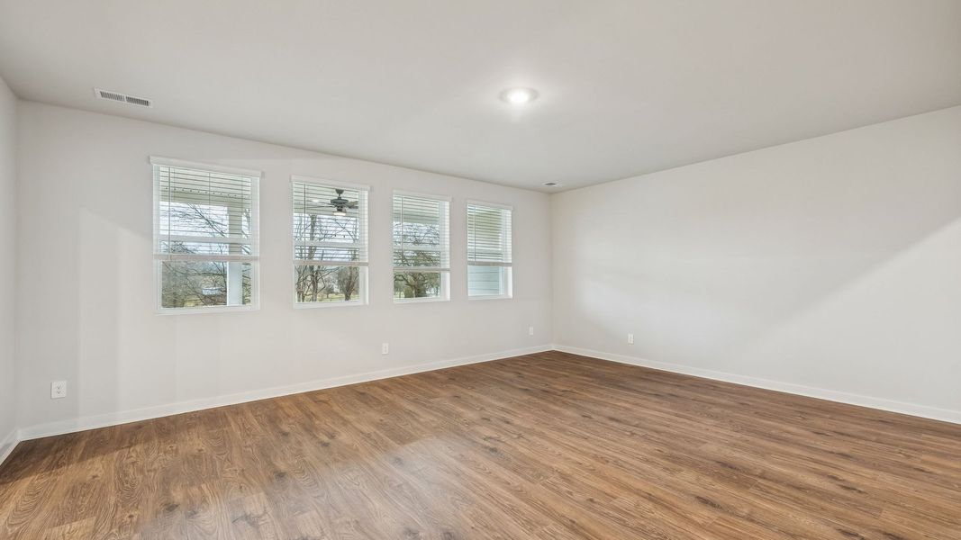 Representative unfurnished interior of a home built from the Tisdale by D.R. Horton in Harvest Point, Spring Hill (Image 39). Representative unfurnished interior of a home built from the Tisdale by D.R. Horton in Harvest Point, Spring Hill (Image 39).