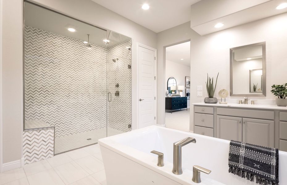 Representative furnished interior of a home built from the Virtue by Pulte Homes in Regent Hills - Enchantment Series, Buckeye (Image 7).