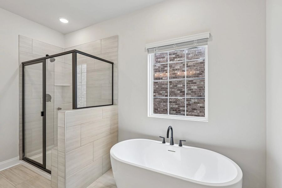 Primary Walk-in Shower & Bathtub