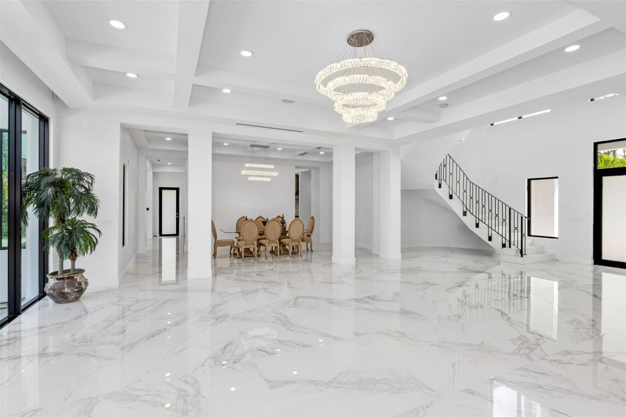 Furnished interior view inside a new home in , Parkland (Image 41).