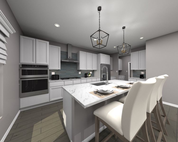 Furnished interior view inside a new home in Legends Preserve - Signature Series, Daytona Beach (Image 2). Furnished interior view inside a new home in Legends Preserve - Signature Series, Daytona Beach (Image 2).