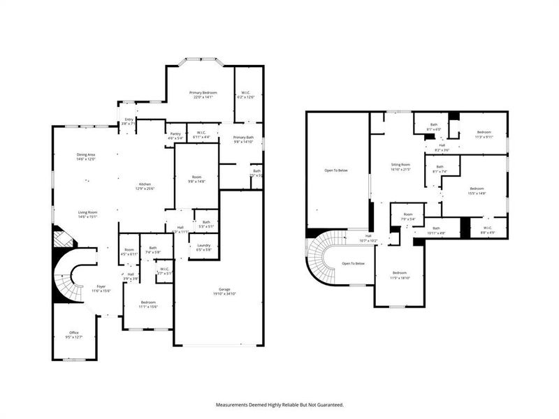 2D floor plan layout of this home in Wildflower Ranch, Fort Worth, TX (Image 5).