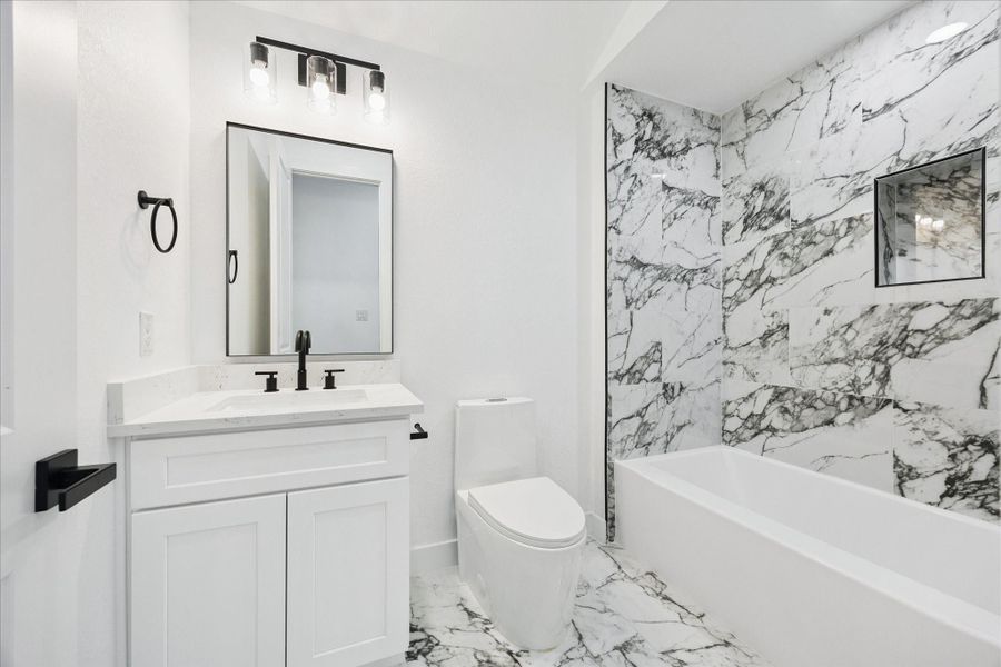 Furnished interior view inside a new home in , Houston (Image 9).