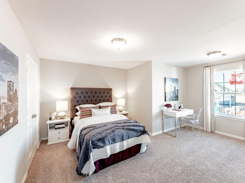 Furnished interior view inside a new home in Massey Oaks, Pearland (Image 21).