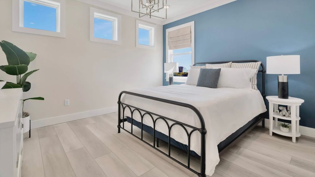 Furnished interior view inside a new home in Lagoon Residences at Epperson, Wesley Chapel (Image 22).