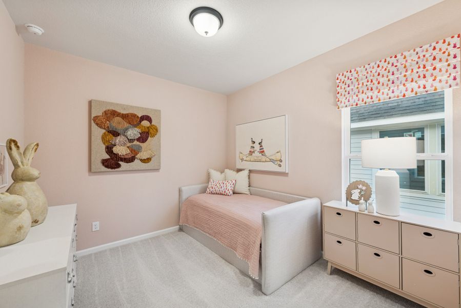 The Princeton II- Bedroom 3. Staged model home shown for illustration only; actual features, colors, and upgrades may vary. The Princeton II- Bedroom 3. Staged model home shown for illustration only; actual features, colors, and upgrades may vary.