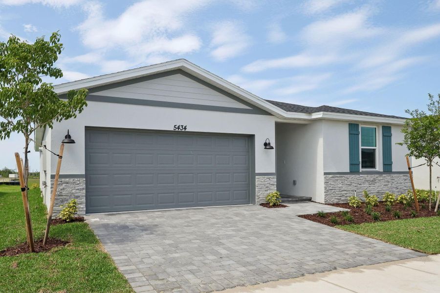 Furnished interior view inside a new home in Hampton Park - Classic Series, Vero Beach (Image 7).