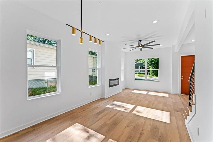 Spacious, unfurnished interior of a new home in , East Point (Image 19). Spacious, unfurnished interior of a new home in , East Point (Image 19).