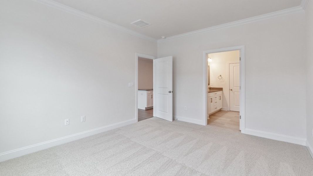 Representative unfurnished interior of a home built from the Savannah by D.R. Horton in The Meadows at Kinsley, Jamestown (Image 10).