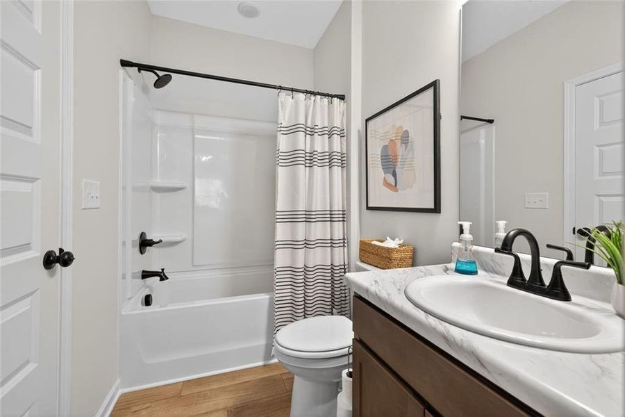 Furnished interior view inside a new home in Allen Manor, Hoschton (Image 23).