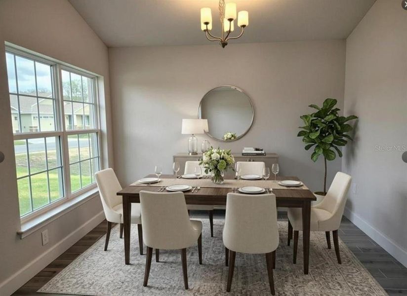 Furnished interior view inside a new home in , Inverness (Image 6).