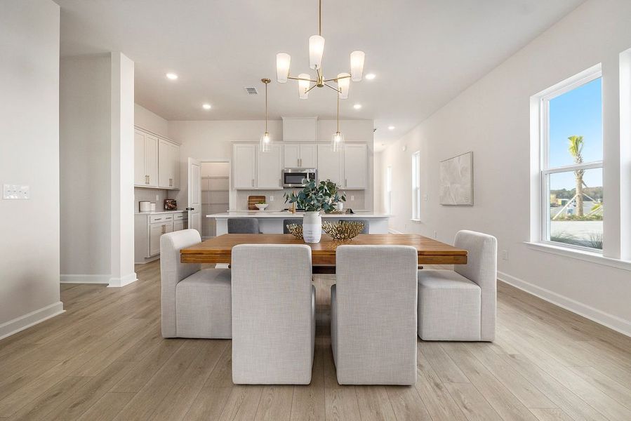 Representative furnished interior of a home built from the Zion - Waterway by Ashton Woods in Blue Heron Retreat, Little River (Image 5).