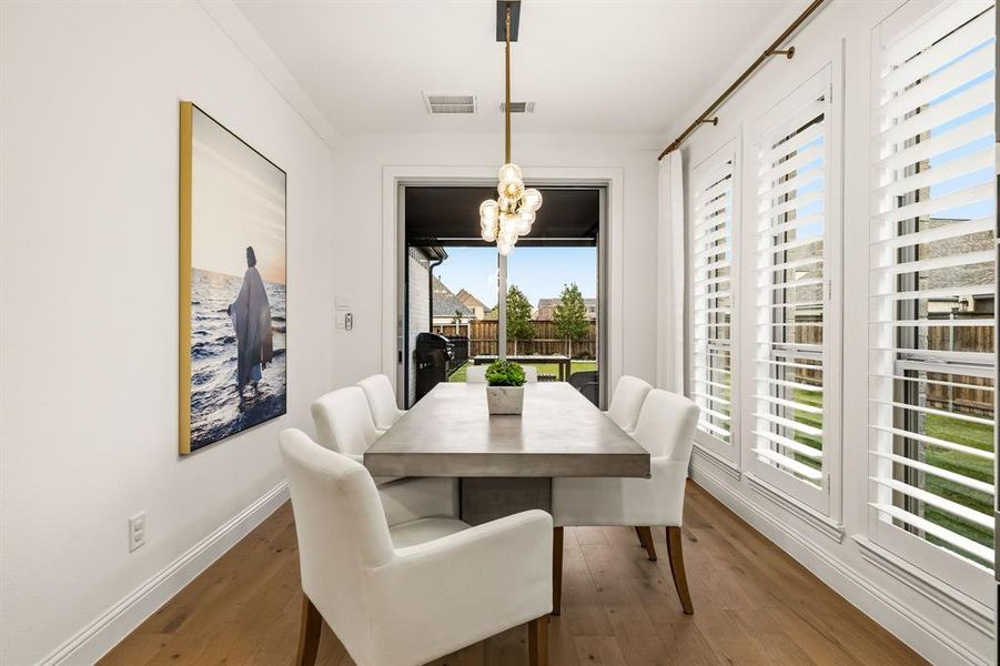 Furnished interior view inside a new home in , The Colony (Image 11).
