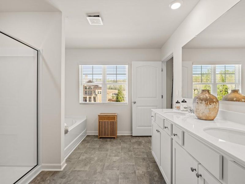 Furnished interior view inside a new home in Mountain Park, Dahlonega (Image 27). Furnished interior view inside a new home in Mountain Park, Dahlonega (Image 27).
