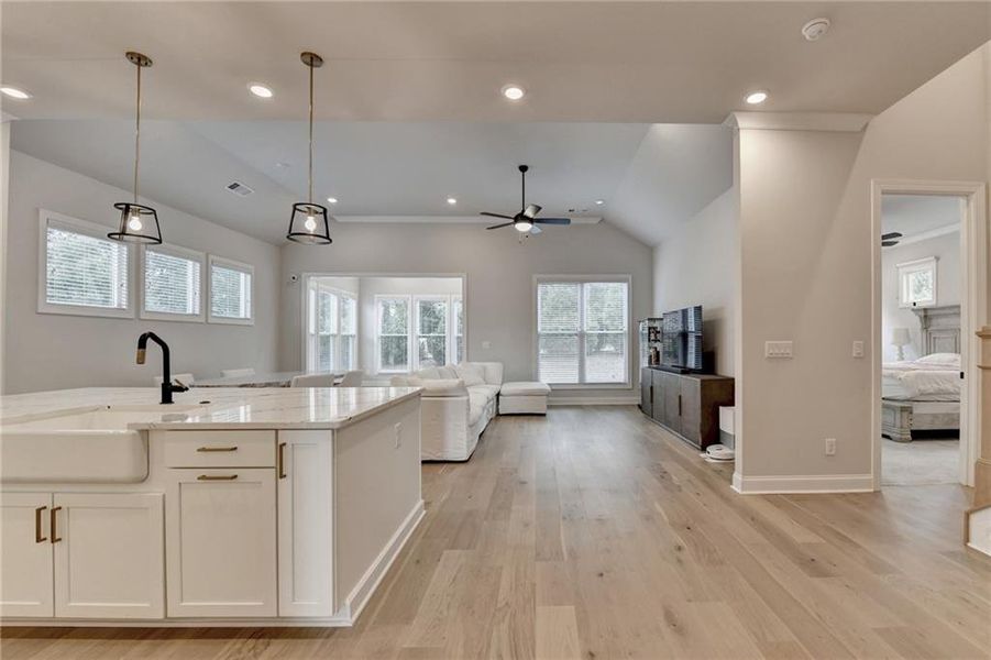 Furnished interior view inside a new home in Ellington Townhomes, Suwanee (Image 18).
