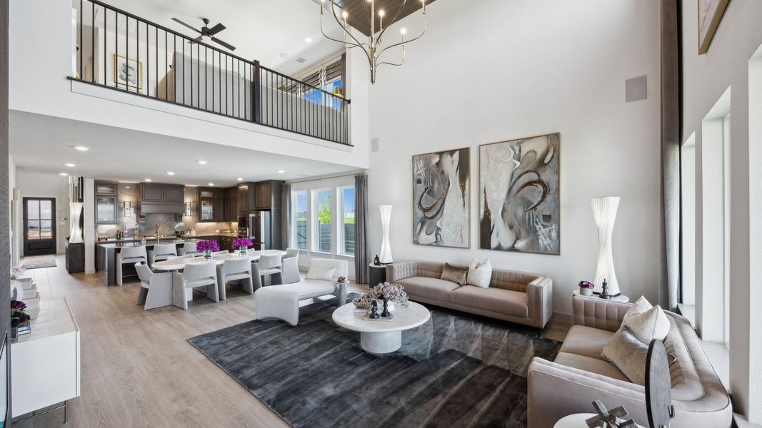 Representative furnished interior of a home built from the Sophie by Normandy Homes in Painted Tree - South, McKinney (Image 18).