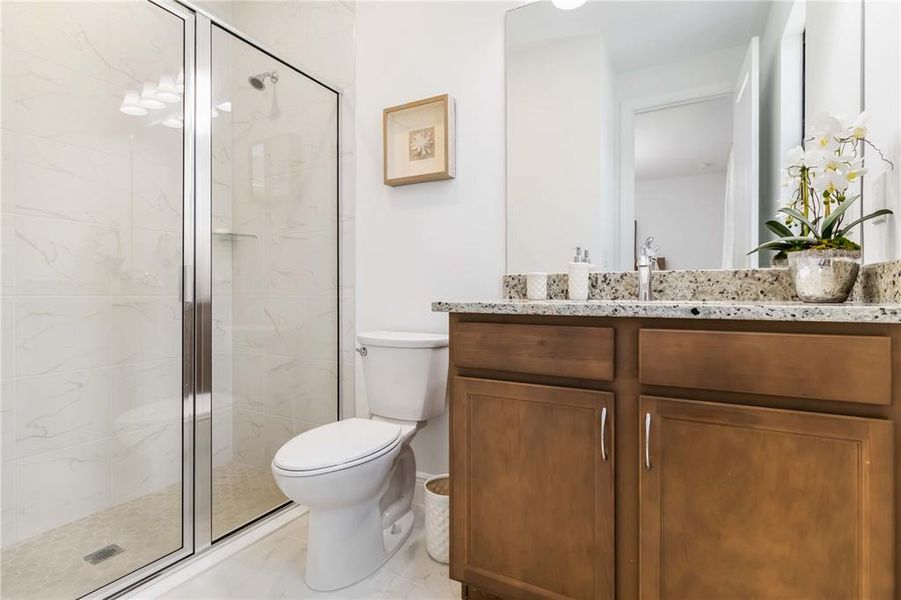 Standup Shower, Stand along sink in bathroom #2