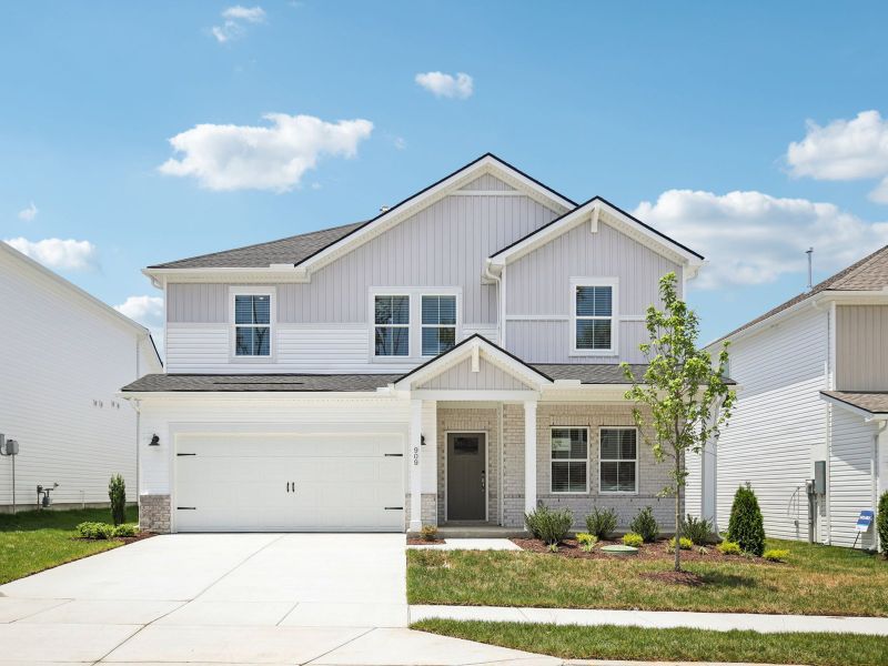 Front exterior of a new home in Briarcreek - Legacy Series, Antioch, TN, highlighting curb appeal (Image 1).