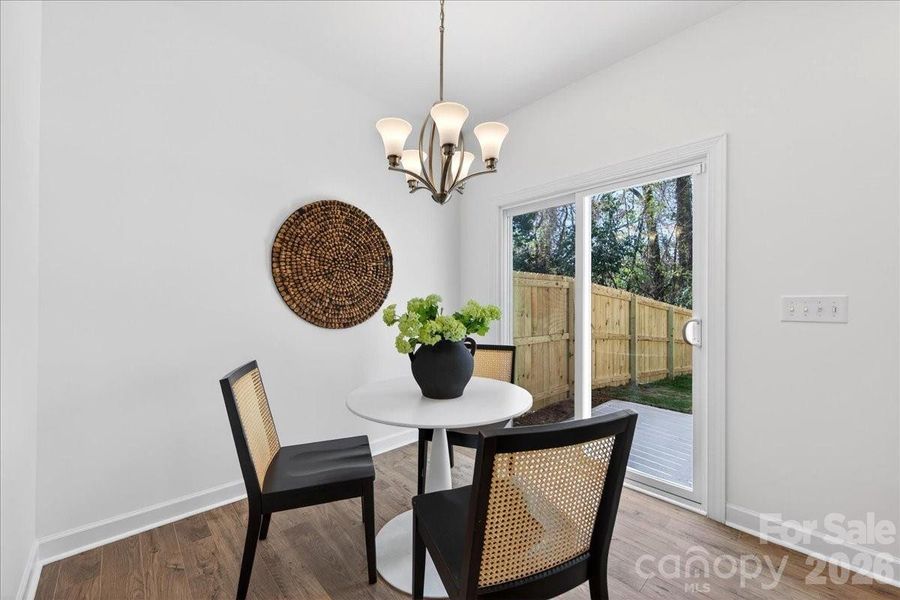 Furnished interior view inside a new home in , Charlotte (Image 11).