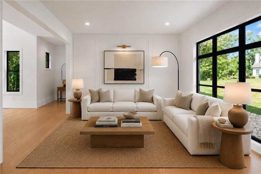 Furnished interior view inside a new home in , Acworth (Image 57).