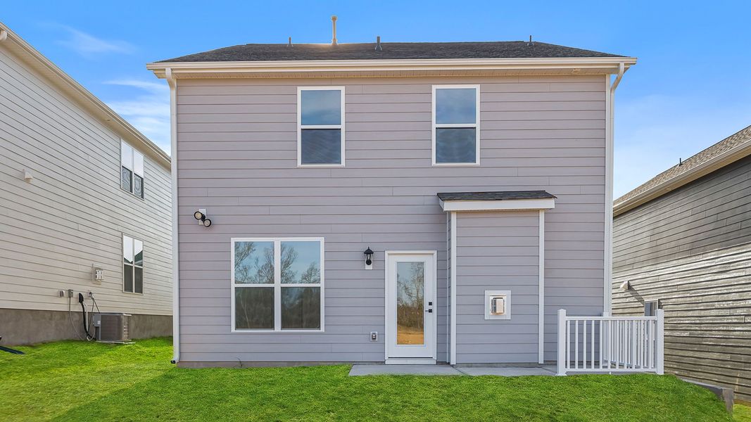 Exterior details and patio area of a home in Adams Glen, Greenville (Image 3).