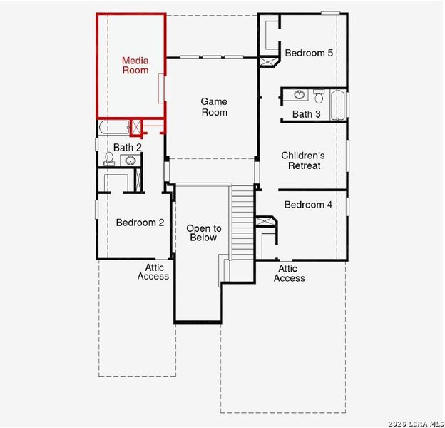2D floor plan layout of this home in Nopal Valley, San Antonio, TX (Image 2). 2D floor plan layout of this home in Nopal Valley, San Antonio, TX (Image 2).