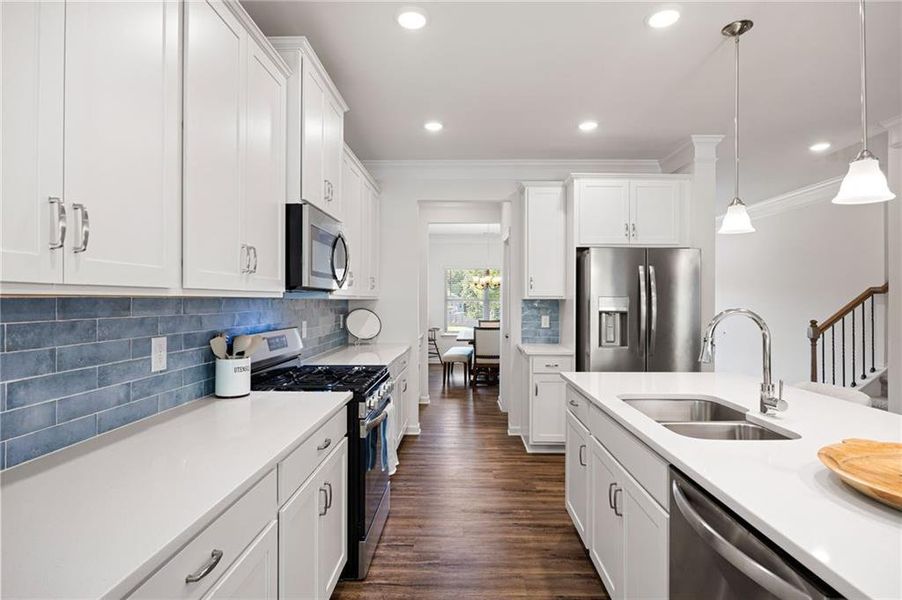 Furnished interior view inside a new home in , Dallas (Image 30).