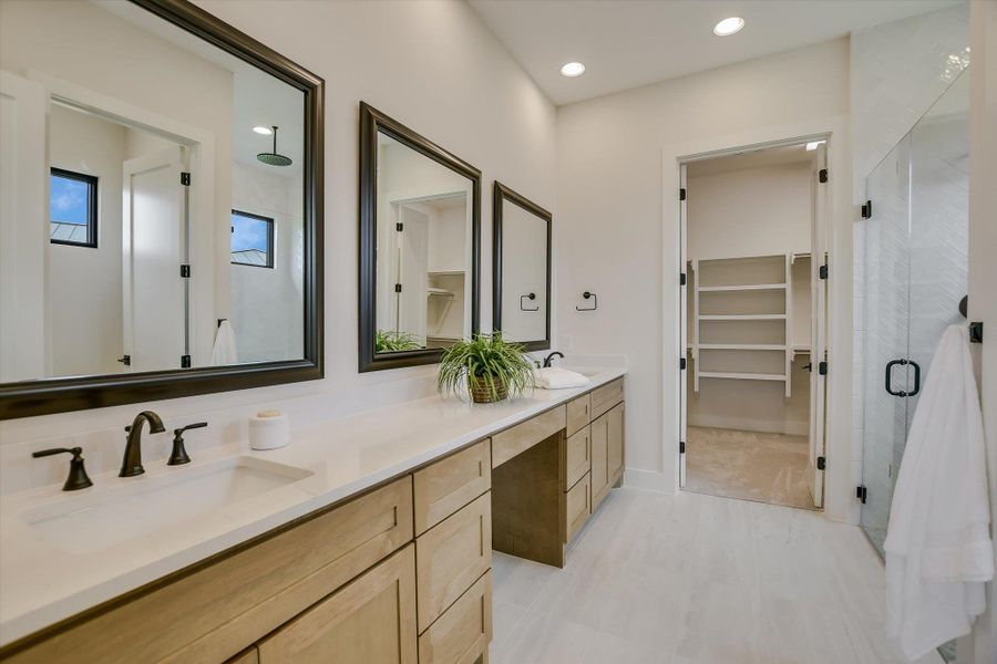 Furnished interior in a model home at Lakecliff on Lake Travis in Spicewood (Image 24).