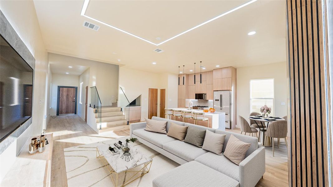 Furnished interior view inside a new home in , Houston (Image 14).