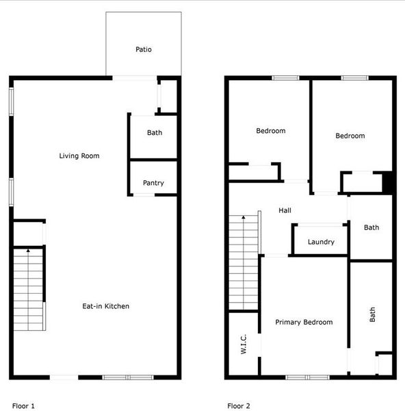 2D floor plan layout of this home in Harbison Grove, Columbia, SC (Image 2).