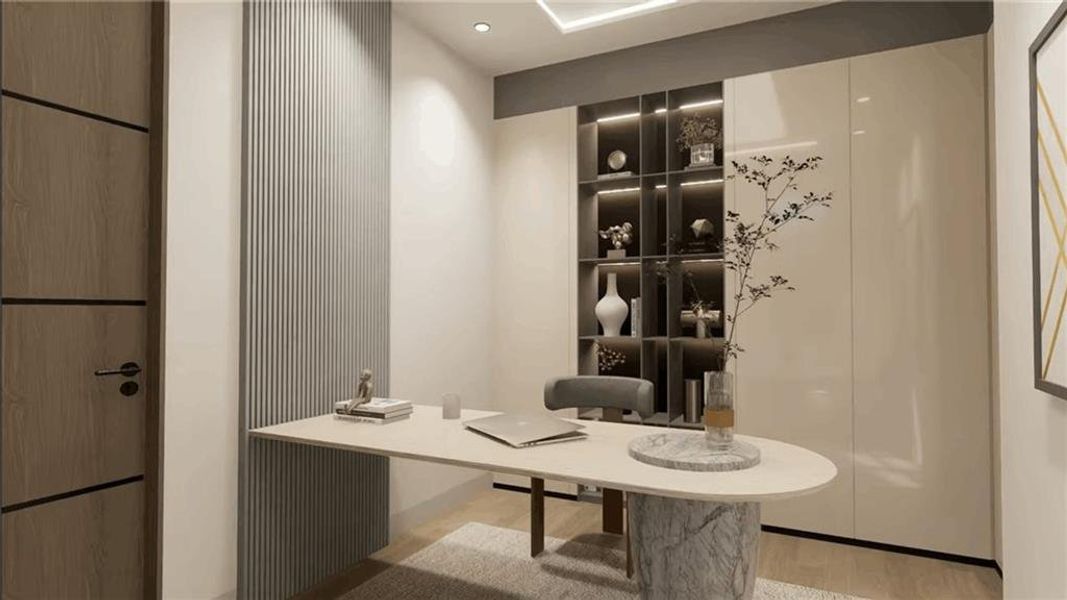 Furnished interior view inside a new home in , Fairburn (Image 11).