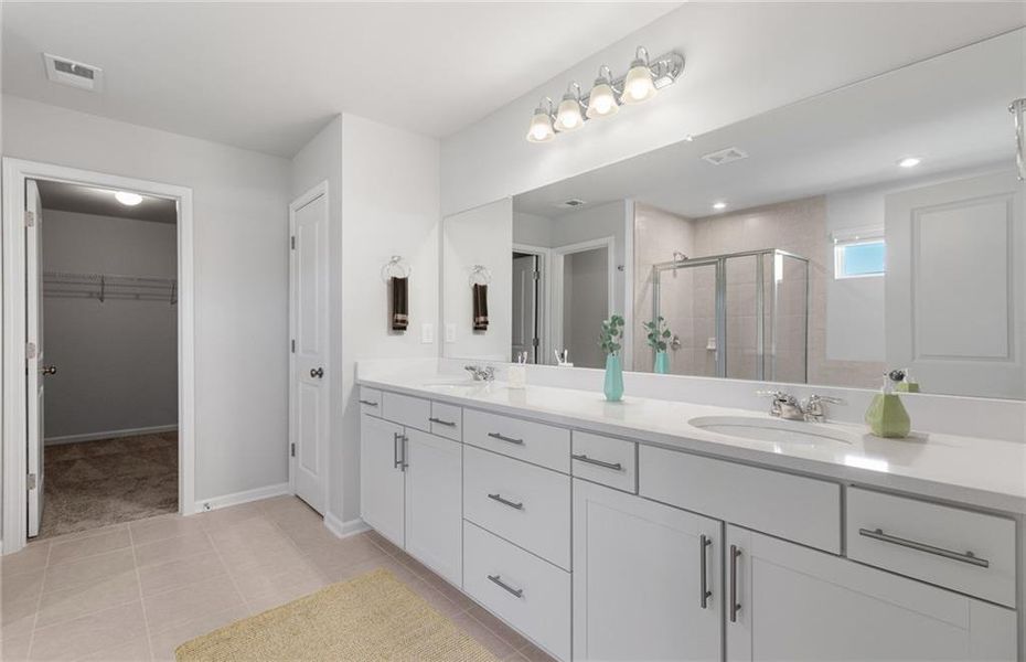 Furnished interior view inside a new home in Briar Creek, Atlanta (Image 9).