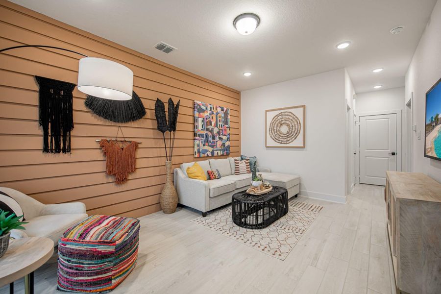 Furnished interior view inside a new home in Santa Rita Ranch, Liberty Hill (Image 8).