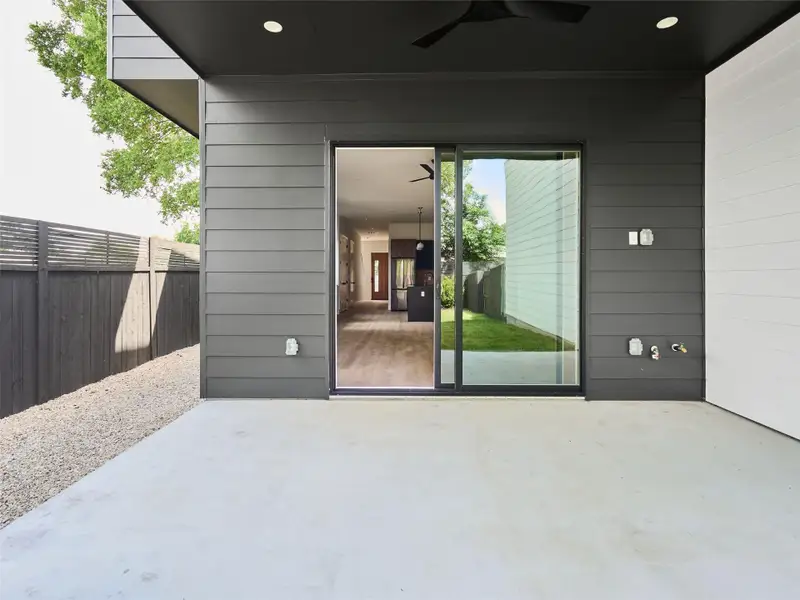 View of patio / terrace featuring ceiling fan View of patio / terrace featuring ceiling fan