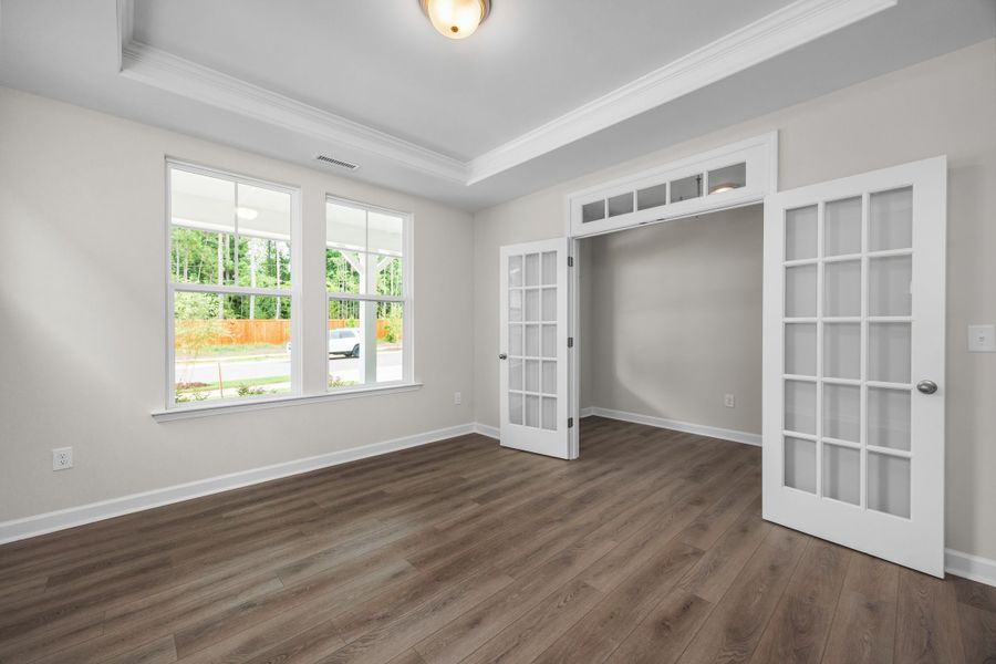 Representative unfurnished interior of a home built from the The Aspen by Davidson Homes LLC in Springvale South, Fuquay Varina (Image 20). Representative unfurnished interior of a home built from the The Aspen by Davidson Homes LLC in Springvale South, Fuquay Varina (Image 20).