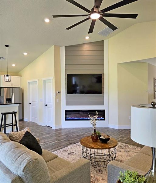 Furnished interior view inside a new home in , Sebring (Image 7). Furnished interior view inside a new home in , Sebring (Image 7).