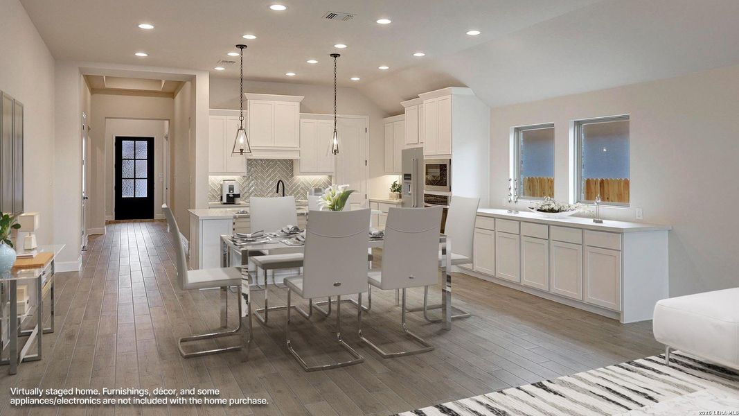 Furnished interior view inside a new home in Alsatian Oaks, Castroville (Image 11).