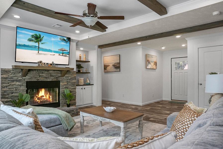 Furnished interior view inside a new home in , Bonneau (Image 12).