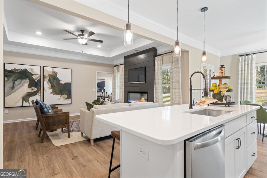 Furnished interior view inside a new home in Maddox Station, Eatonton (Image 15).